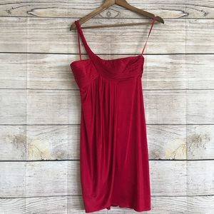 BCBG MaxAzria one strap dress. Red. Size 6